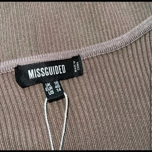 Nwt Mocha Rib Knit Bust Sweetheart 